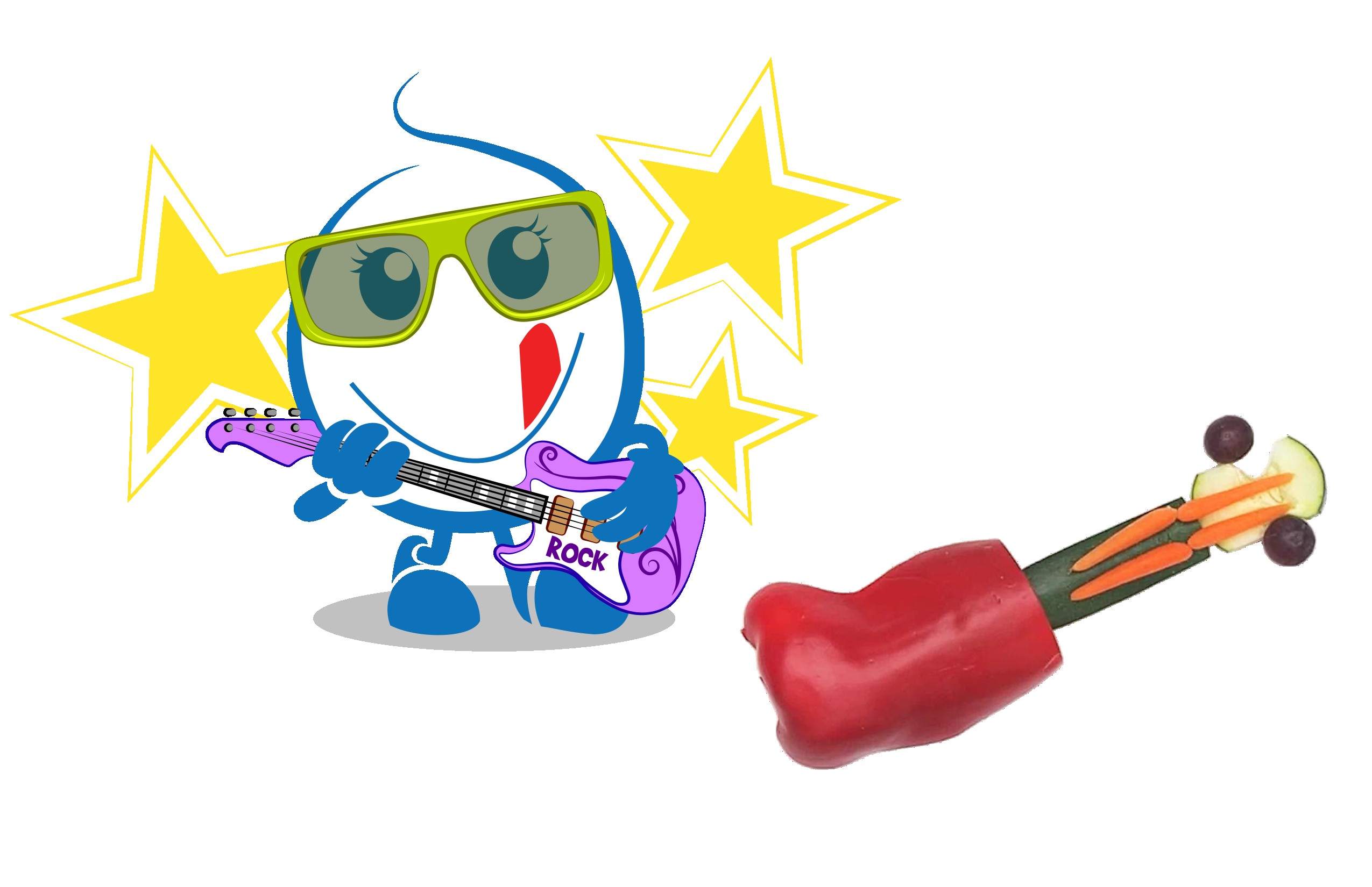 MarLi the Rockstar and the guitar monster thingie